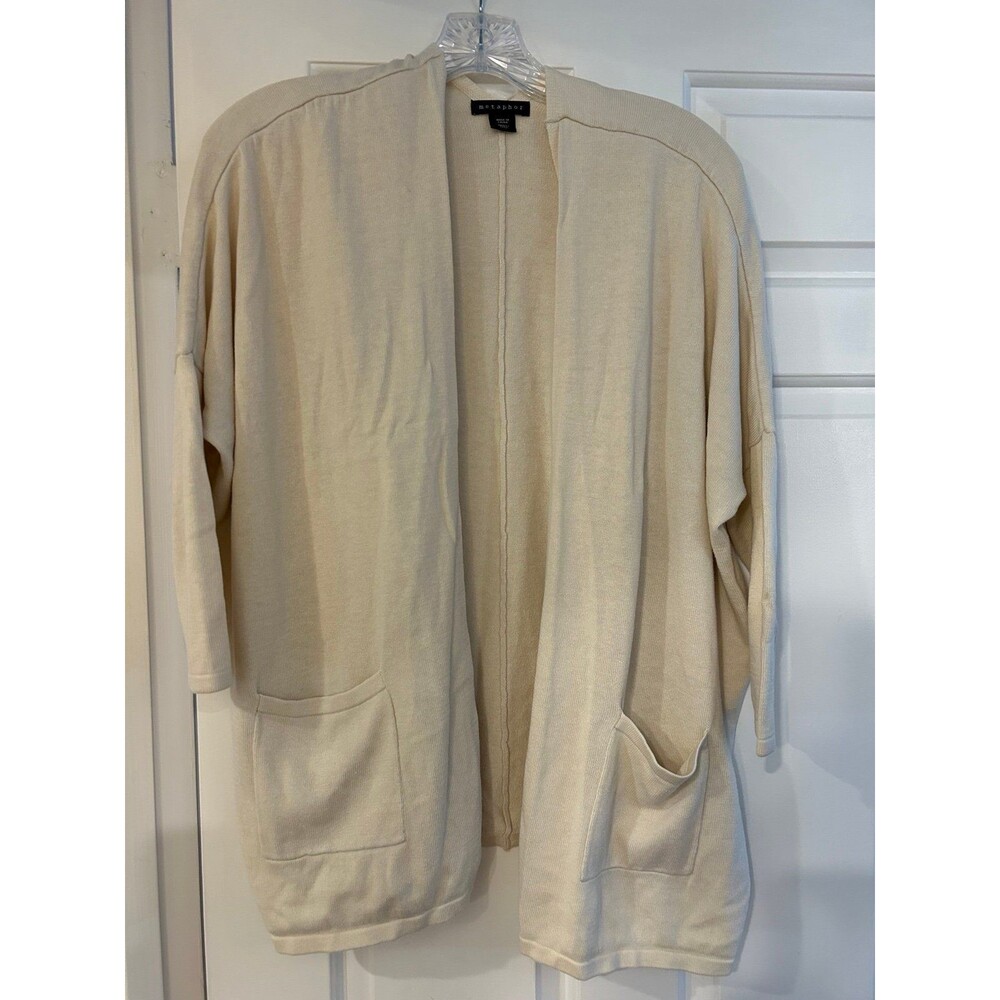 Metaphor Ivory Cardigan, Sz Small